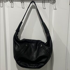 Rebecca Minkoff Black Leather Hobo Bag